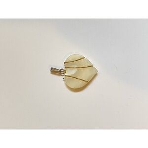 Vintage Cream Heart Necklace